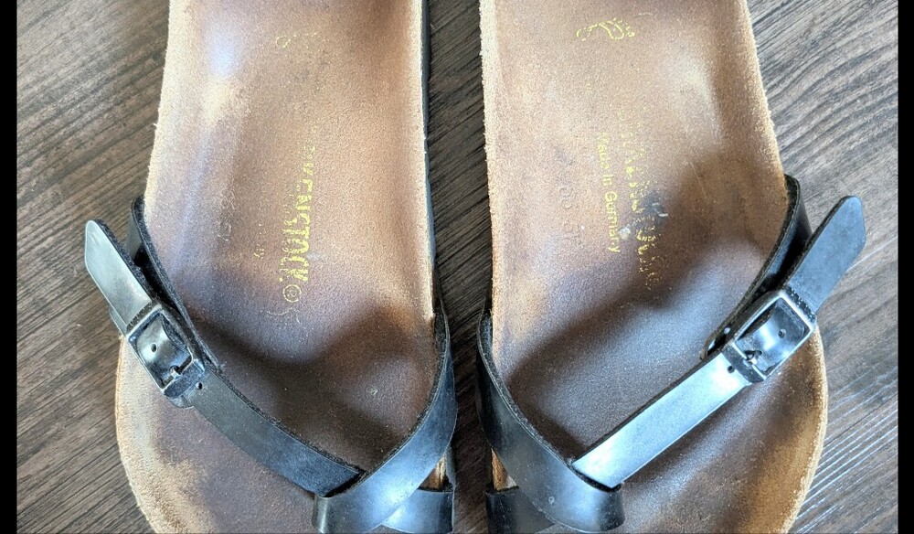 Birkenstock Mayari Black Birko-Flor Toe Loop Sandals EU 39 Women’s 8-8.5 Regular - Picture 6 of 13